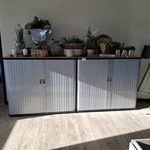 2x Jaloeziekast Gispen, aluminium