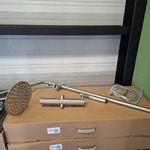 Regendoucheset opbouw, rvs geborsteld