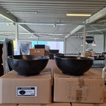 10x Waskom Best Design, Ancona, mat zwart
