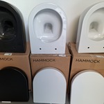 Wandtoilet Clou, Hammock, glans wit