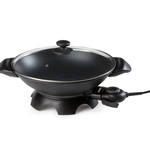 Domo DO8708W DO8708W Elektrische wok gegoten aluminium 5 literZwart