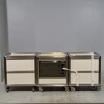 3x Verrijdbare keukenblokken,  O.a. Whirlpool