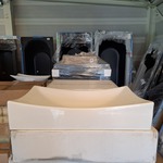 2x  Waskom Best Design, Dicta, glans wit