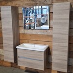 Badmeubel HR Badmeubelen, COMO, grijs eiken