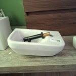 Fonteinset Duravit, glans wit