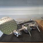 Regendoucheset inbouw, rvs geborsteld