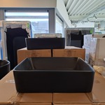 4x Waskom Best Design, Roveto, mat zwart