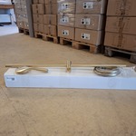 4x  Glijstangset Xenz, Dure, geborsteld goud