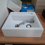 Fonteinset Clou, new flush, glans wit