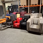 Partij diverse stoelen en fauteuils