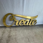 3D letters Create, goud