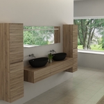 Badkamermeubel Vonato, Modular 120, licht hout decor