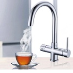 Kokend water kraan Vonato, Orenda, zilverkleurig