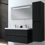 Badkamermeubel Vonato, Calmwood 120, donker hout decor