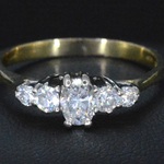 Gouden ring met diamanten