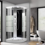 Douchecabine Vonato, Massage Retreat, zilverkleurig frame