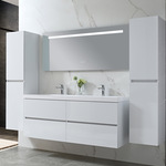 Badkamermeubel Vonato, Nala 145, hoogglans wit