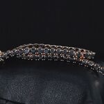 Rosegouden armband met 16.00 carat zwarte (enhanced) Briljant geslepen