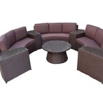 Diningset VONATO, Vintage , donkergrijs