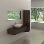 Badkamermeubel Vonato, Luxury 110, donker hout decor