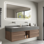 Badkamermeubel Vonato, Nivora 150, hout decor