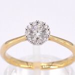 Gouden ring met 0.35 carat diamant