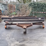 Zwaar materiaal transportwagen