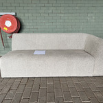 Chaise Longue Bank, Bepurehome/Woood, Beige