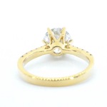 Gouden ring met een briljant geslepen diamant van 3.00 carat, Goud