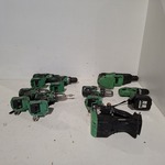 8x Accu gereedschap , Hitachi/ Hikoki