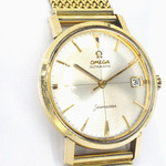 Geelgouden horloge met Milanese band van het merk Omega