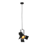 2x Hanglamp Carree, Mexlite, 3379ZW, zwart smoke, Nieuw in doos