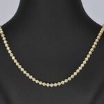 Gouden collier met 107 briljant geslepen diamanten
