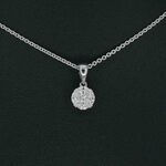 Witgouden hanger met prines en marquise geslepen natuurlijke diamanten