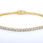 Gouden tennisarmband met diamanten 3.50 carat