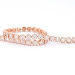 Rosegouden tennisarmband met 5.00 carat diamanten