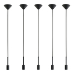 5x Hanglamp Minimalics Mexlite, 2701ZW, zwart, Nieuw in doos
