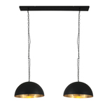 Hanglamp Semicirkel Steinhauer, 2556ZW, zwart, goud, Nieuw in doos