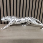 XL zilverkleurig beeld van Jaguar, zilver