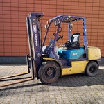 Heftruck, Komatsu, FD30T12, Geel / Bauw, 1997