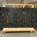 3x PVC wandpanelen, Karo, zwart