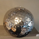 Grote verzilverde kaarsenbol Fink Silber