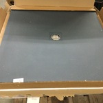 Douchevloer 100×100 cm, grijs