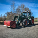 Land- of bosbouwtrekker, Fendt, 310 Vario, 2014, met voorlader en bulk
