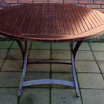 Teakhouten ronde tafel, Bruin, 2018