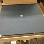 Douchevloer 100×100 cm, grijs