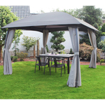 Paviljoentent 330×330 cm, Leco, Milena, grijs