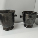 2x Originele verzilverde wijnkoelers, Fink Silber