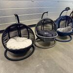 Ca. 10x Kattenhangstoelen Simba met kussen, zwart