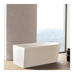 Hoekbad links 180x80x58 cm, Aloni, wit